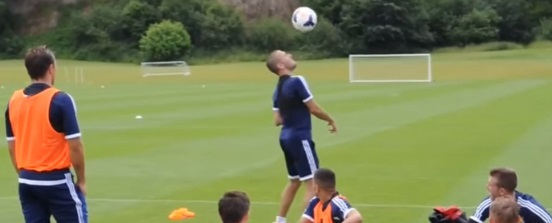 Joe Cole in Cork with West Ham United