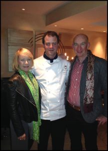 Craig Coady & Pat O'Connell Executive Chef Craig Coady greets Pat O'Connell at the Fota Restaurant in Cork