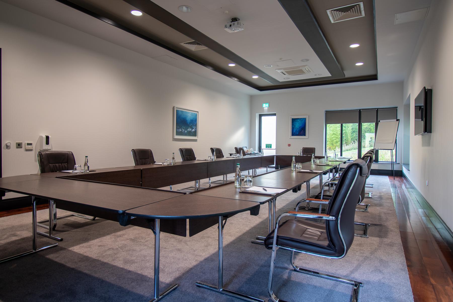 Fitzstephens Board room stock image of meeting style set up