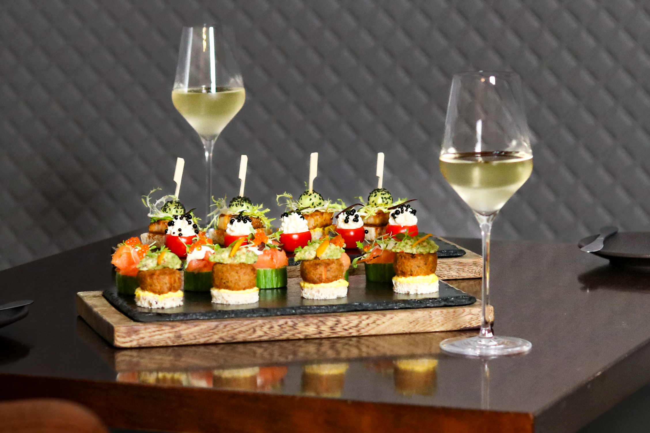 Wine and Sharing Plate at The Cove