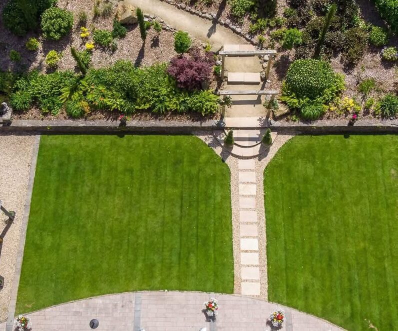 Smith Barry garden drone image