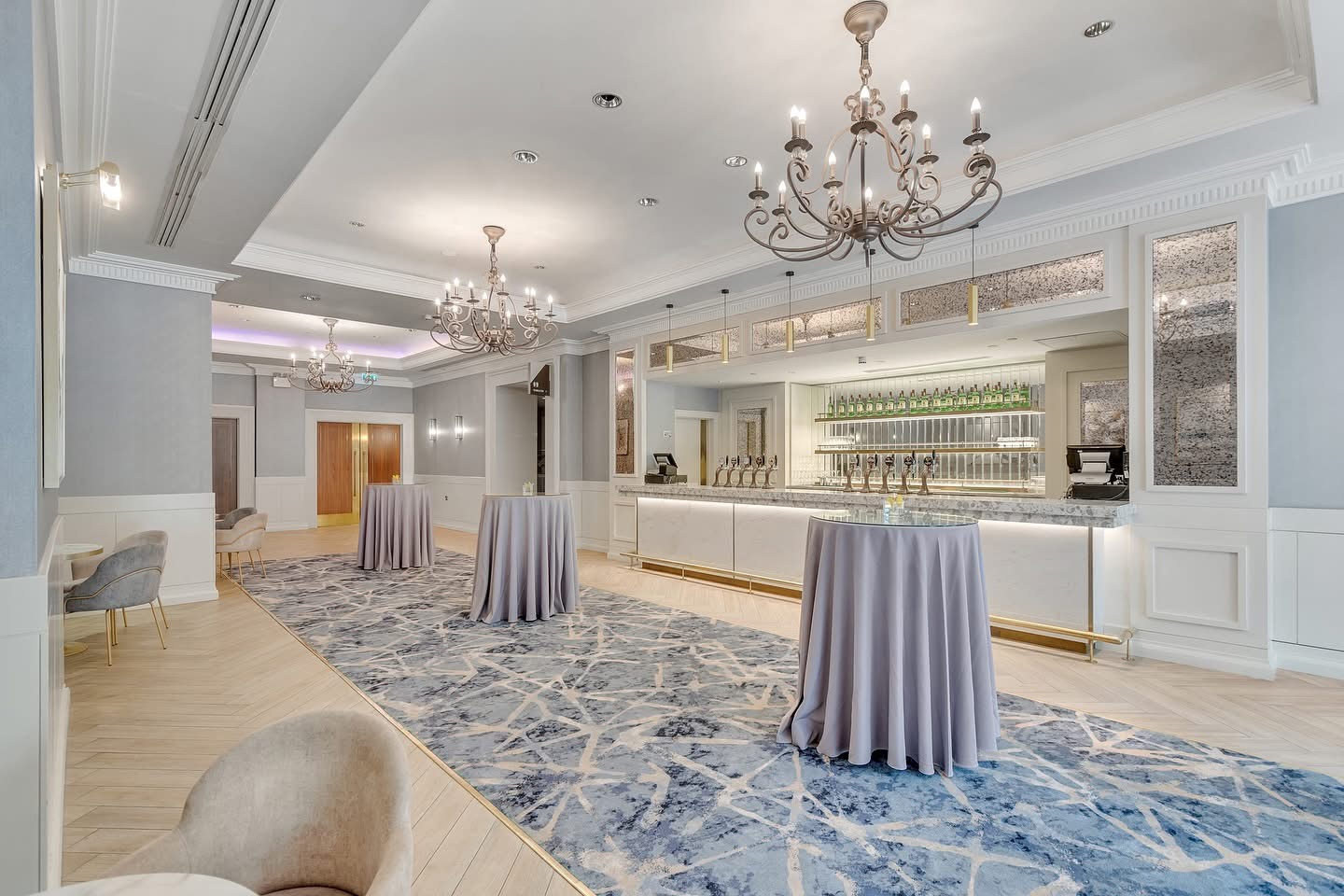 Smithbarry pre function area- shot with bar in view