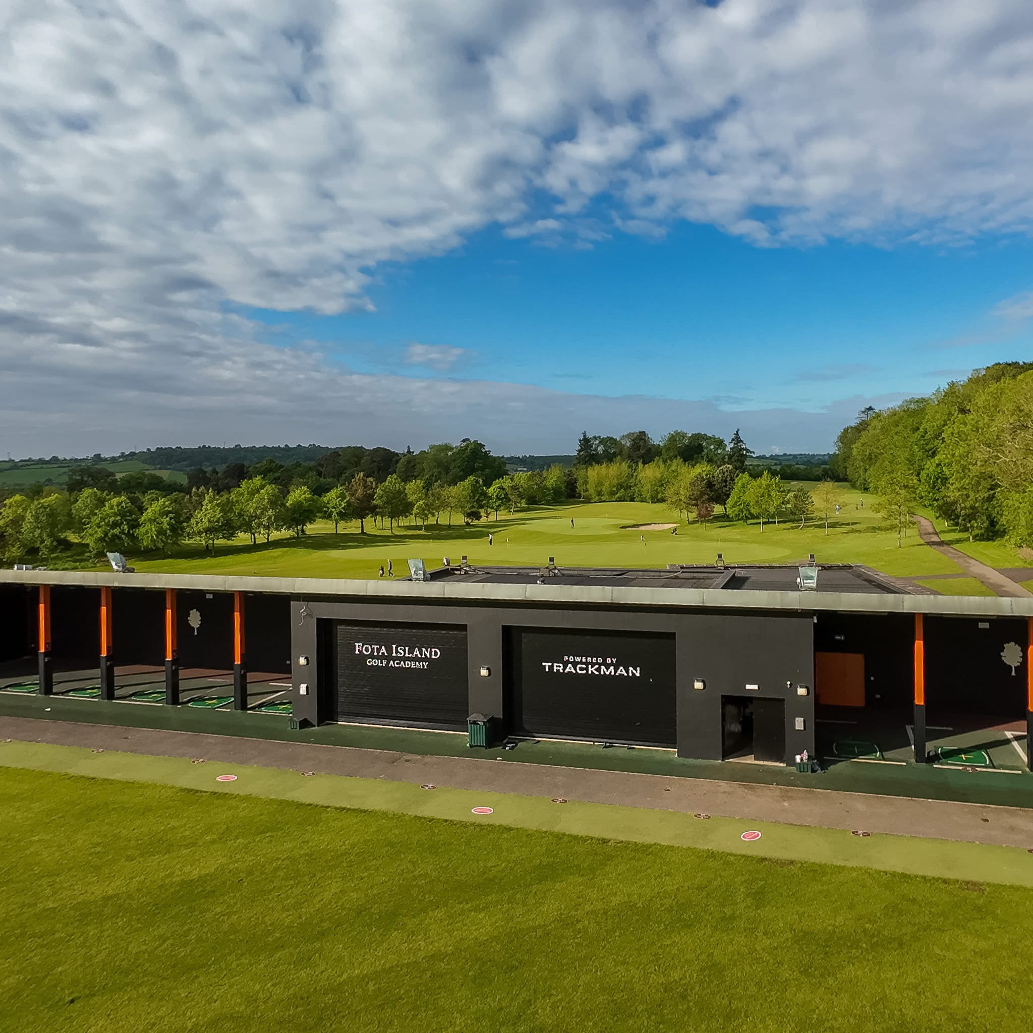 Drone image of Fota Island Golf Academy