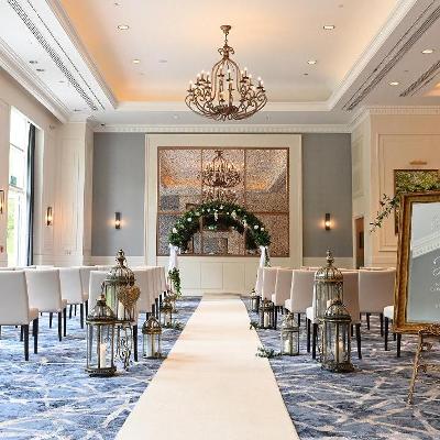 Inside wedding aisle