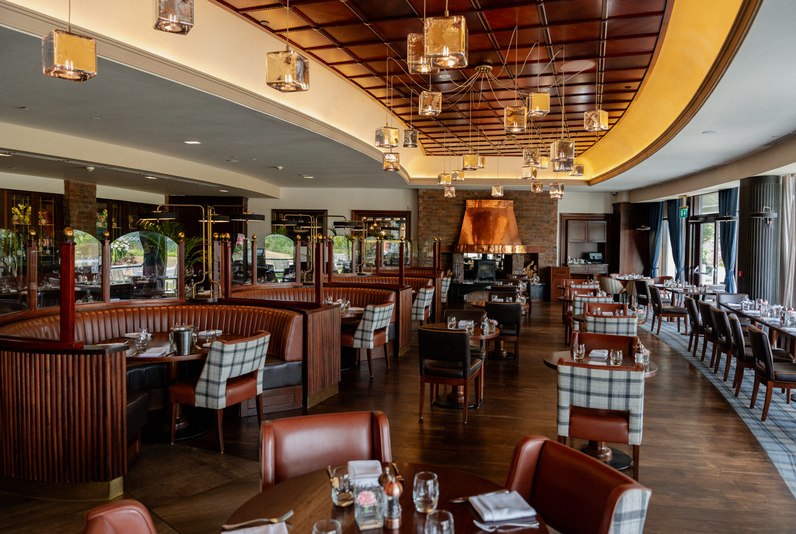 Wide angle shot of The Amber Lounge