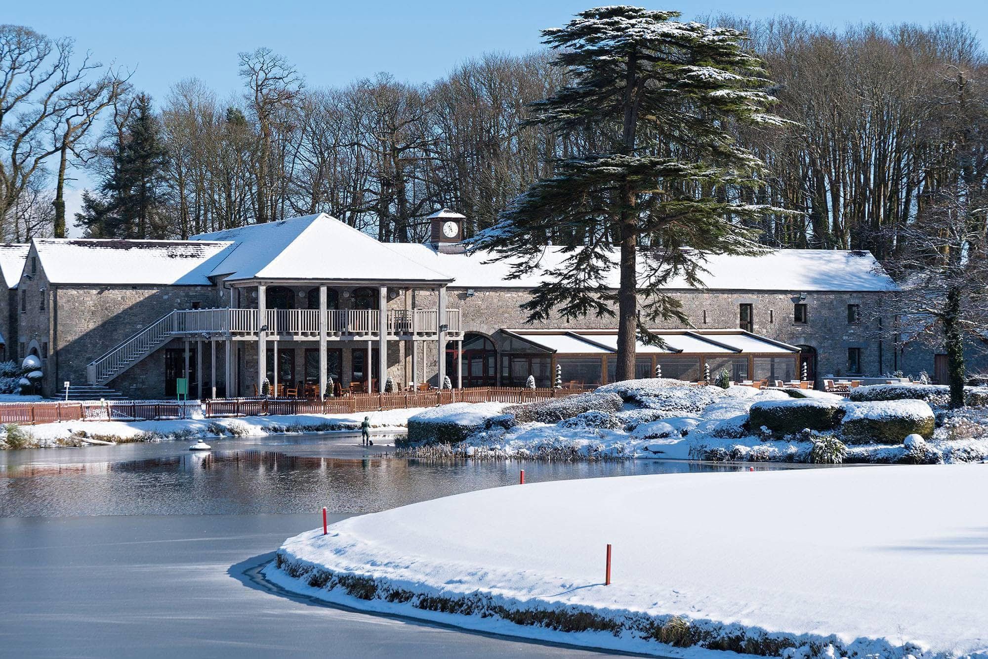 Winter Snow covering The Clubhouse